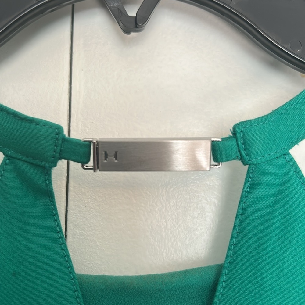 HALSTON heritage - Elegant Green Sleeveless Dress - Picture 5 of 7